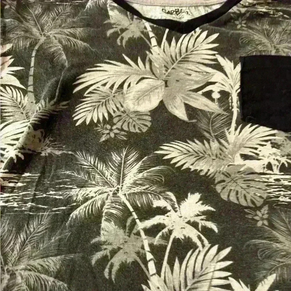 Carbon Beach Floral Simple Shirt Lightweight Summer Medium - Picture 2 of 4